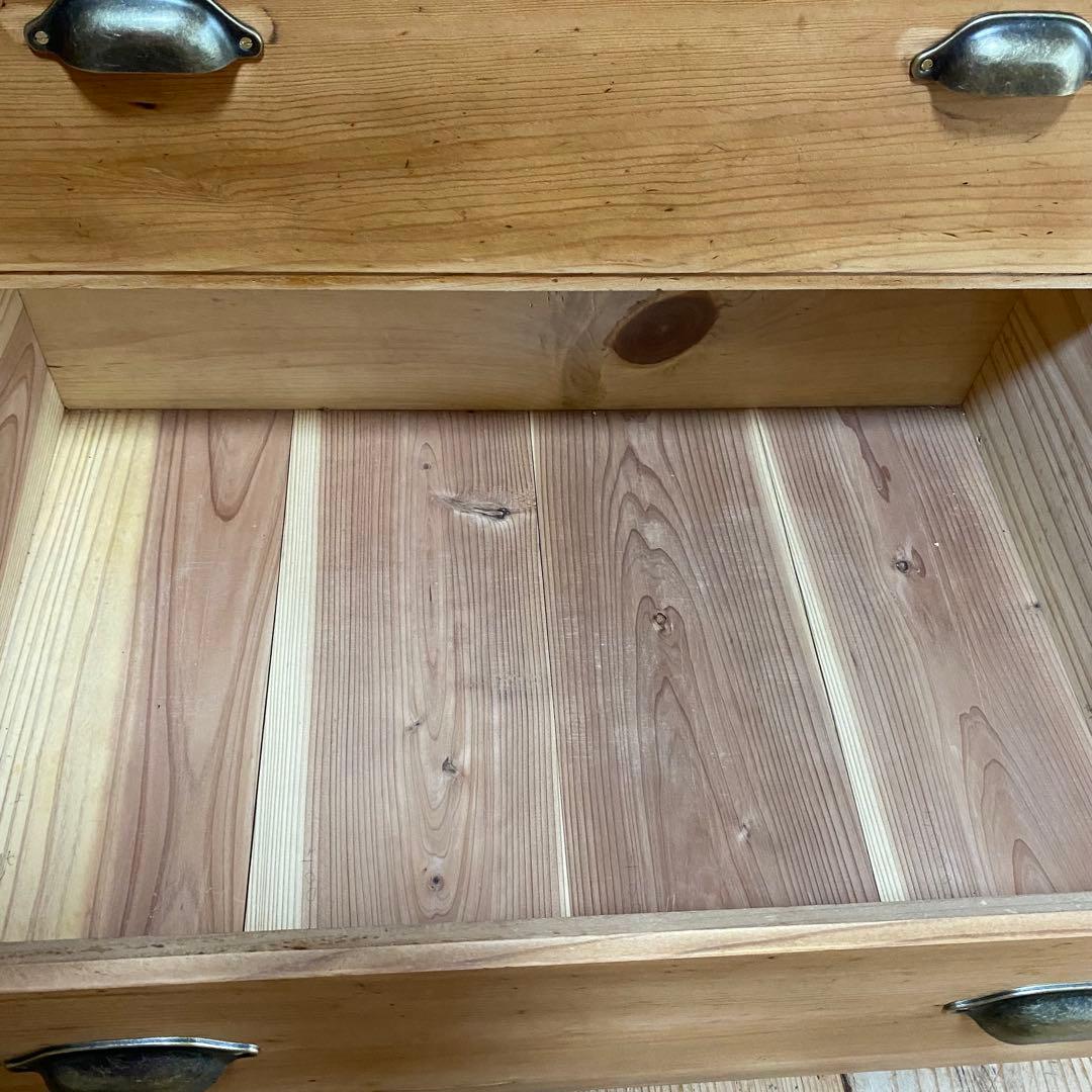 アンティーク チェスト テレビ台 棚 無垢材 ナチュラル 無垢材 y80