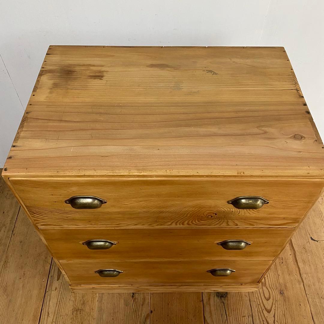 アンティーク チェスト テレビ台 棚 無垢材 ナチュラル 無垢材 y80