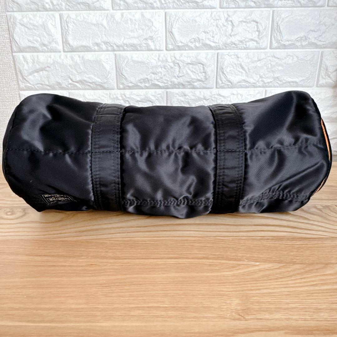 ポーター　タンカー　ミニボストンバッグ　ドラムバック　ブラック