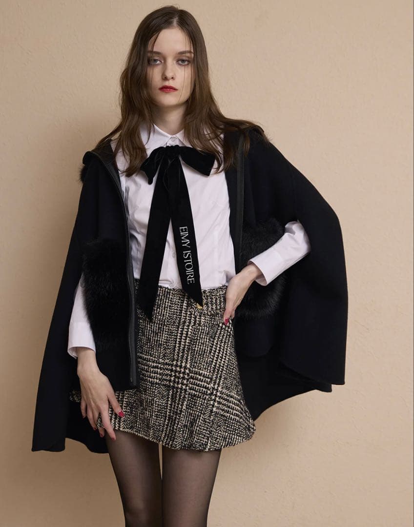 ファーポケットマントコート　EIMY ISTOIRE 完売品