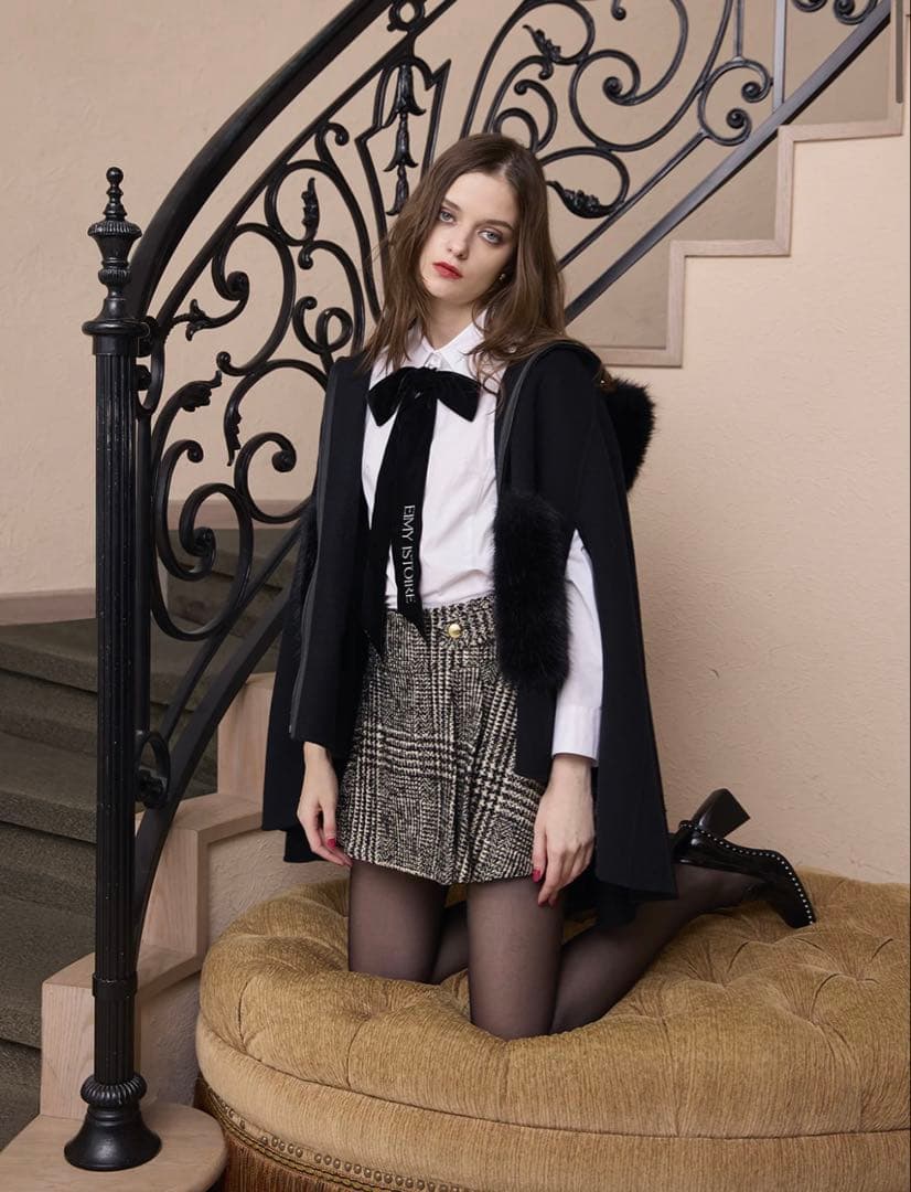 ファーポケットマントコート　EIMY ISTOIRE 完売品