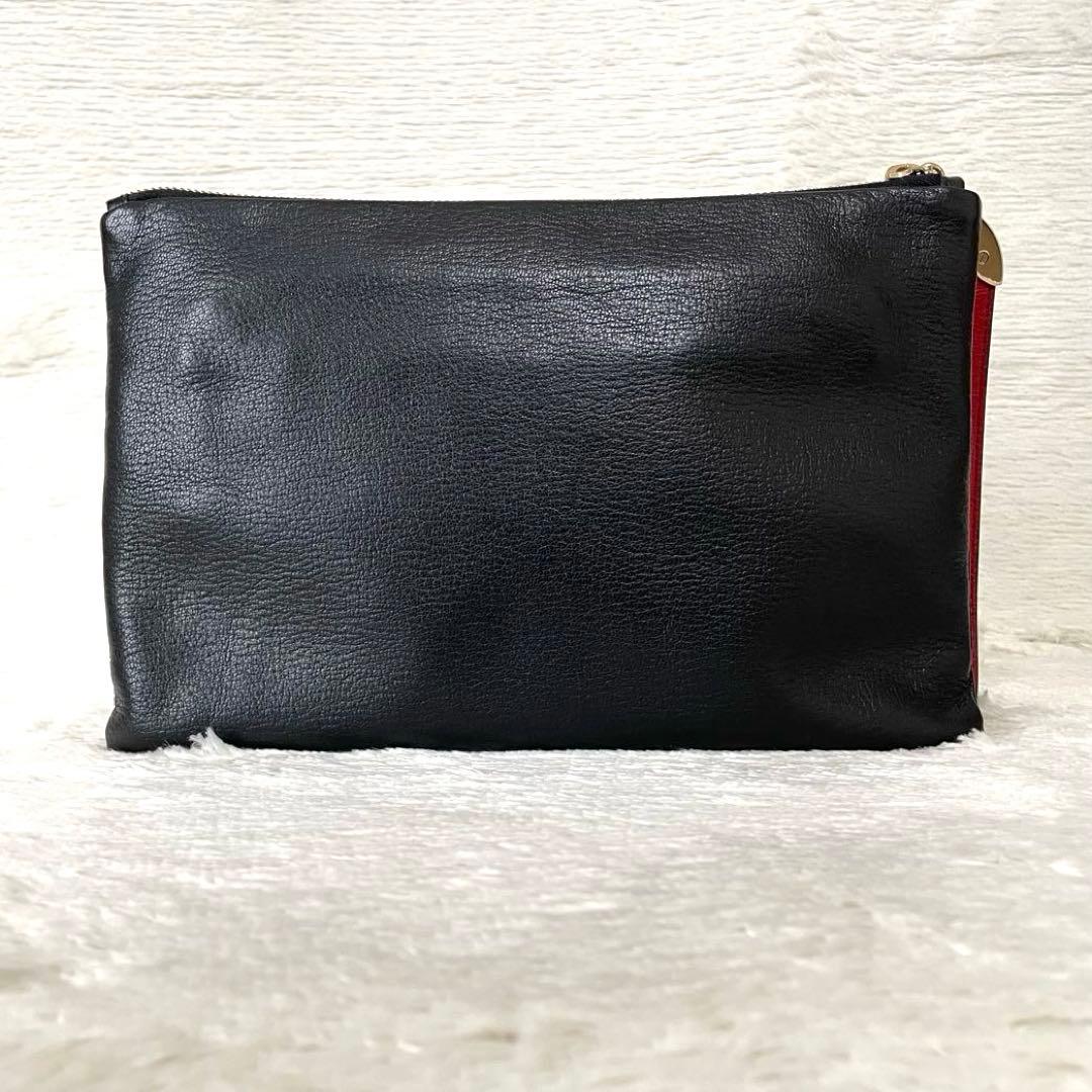美品⭐️ANYA HINDMARCH SEYMOUR ZIP TOP POUCH
