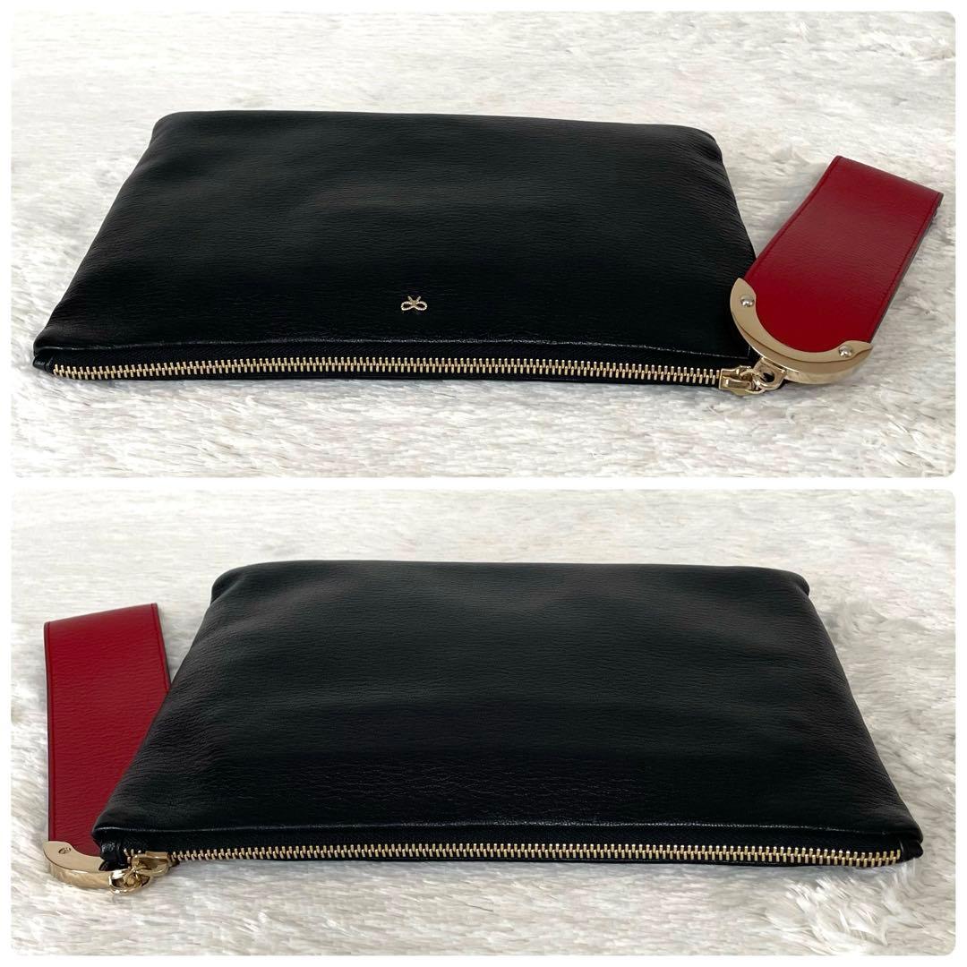 美品⭐️ANYA HINDMARCH SEYMOUR ZIP TOP POUCH