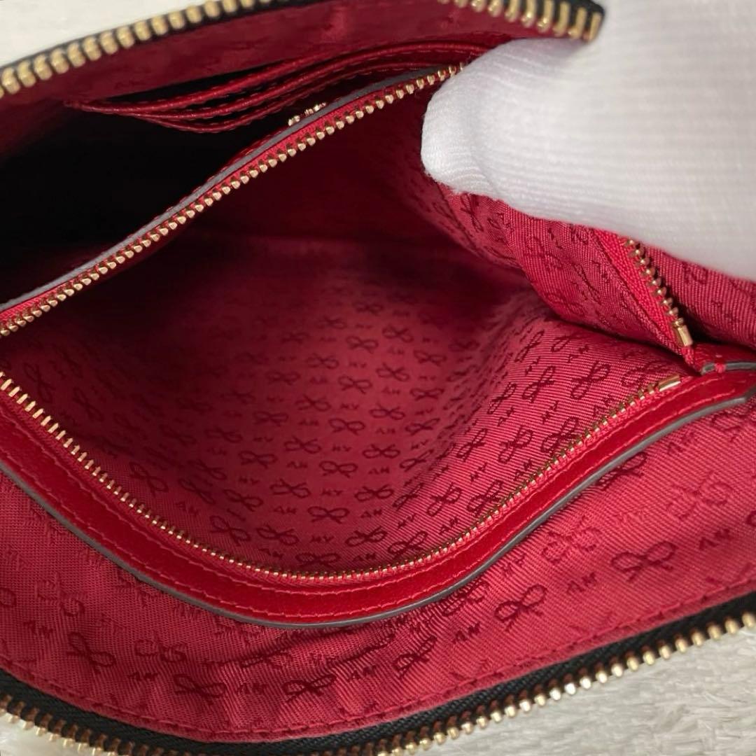 美品⭐️ANYA HINDMARCH SEYMOUR ZIP TOP POUCH