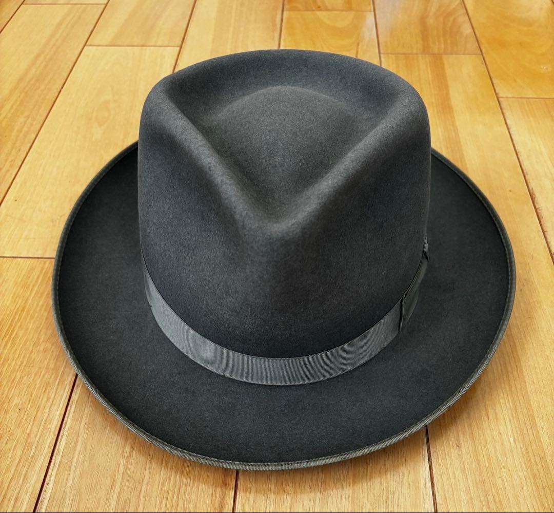 フェルトハット グレー60'sヴィンテージ