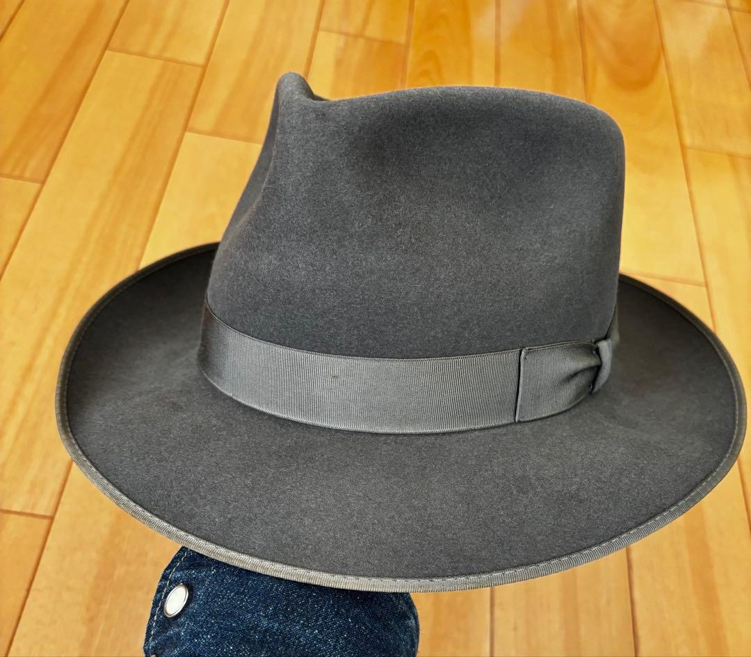フェルトハット グレー60'sヴィンテージ