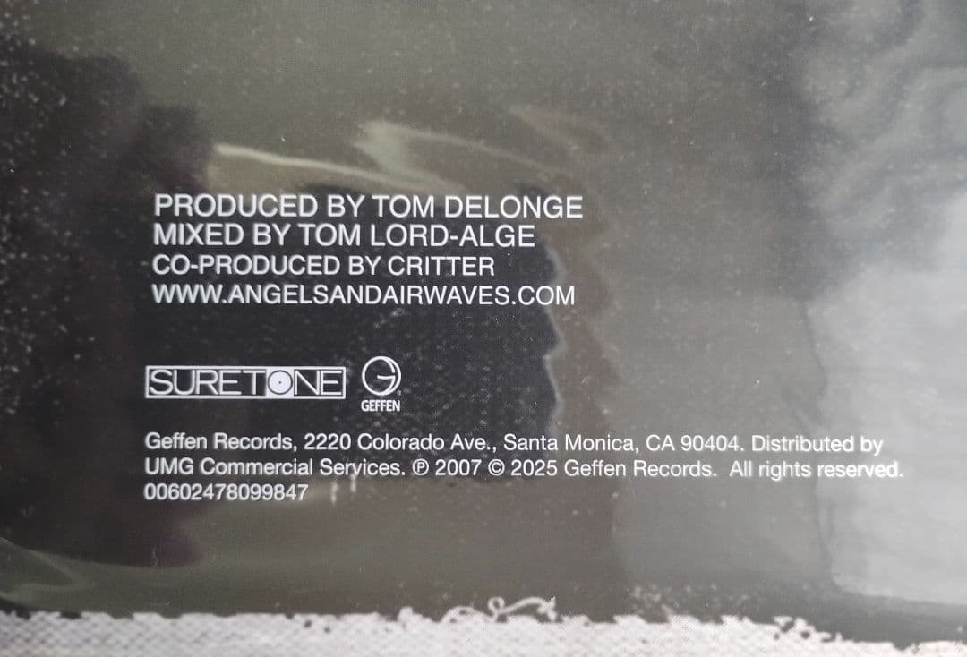 エンジェルズ・アンド・エアウェーブズ I-Empire限定3000 Vinyl