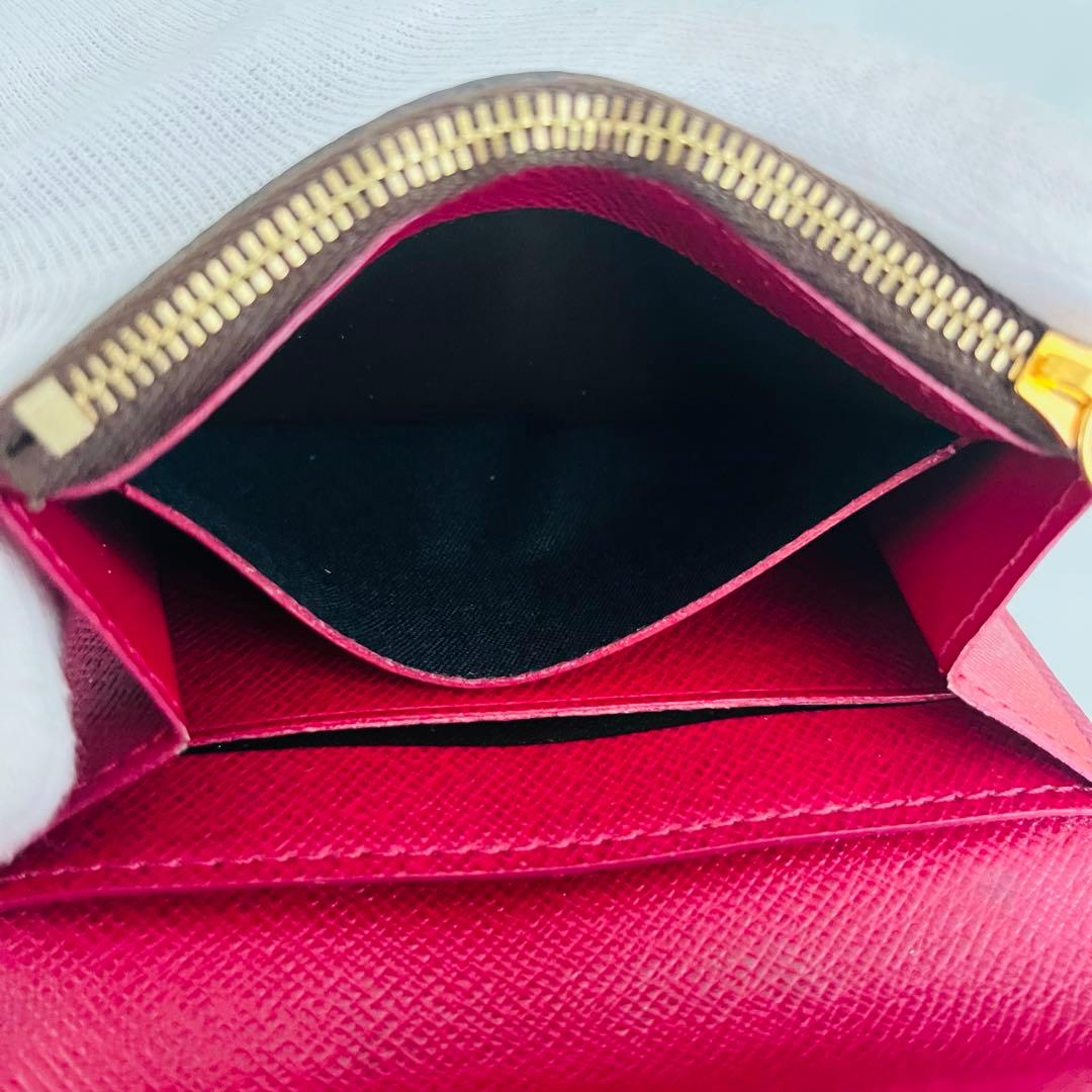 ルイヴィトン ポルトモネロザリ モノグラム 折り財布 カード 小銭入れ