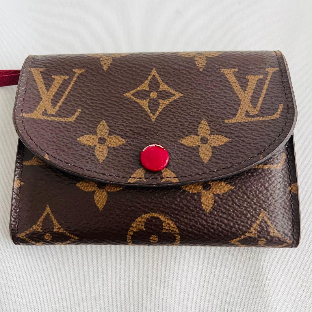 ルイヴィトン ポルトモネロザリ モノグラム 折り財布 カード 小銭入れ