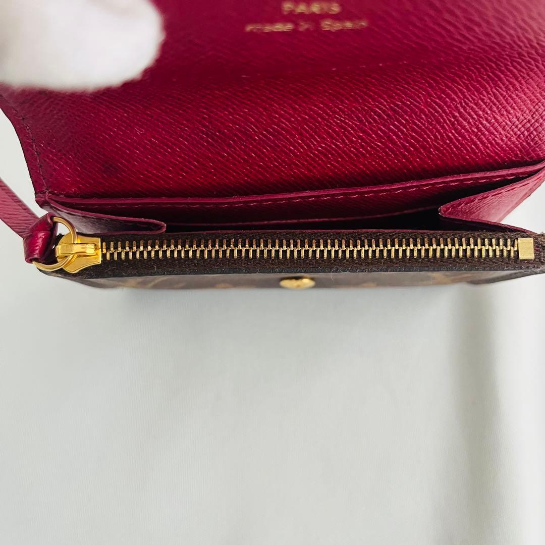 ルイヴィトン ポルトモネロザリ モノグラム 折り財布 カード 小銭入れ