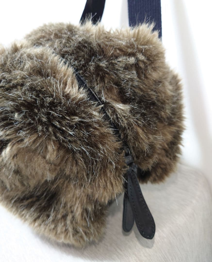 【Y‘s YOHJI YAMAMOTO】レザー×ファー/ウエストポーチ/バック