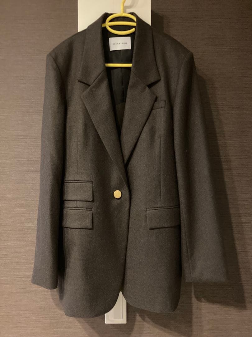 美品【ADAM ET ROPÉ】シングルブレストスリットジャケット　ブラウン38