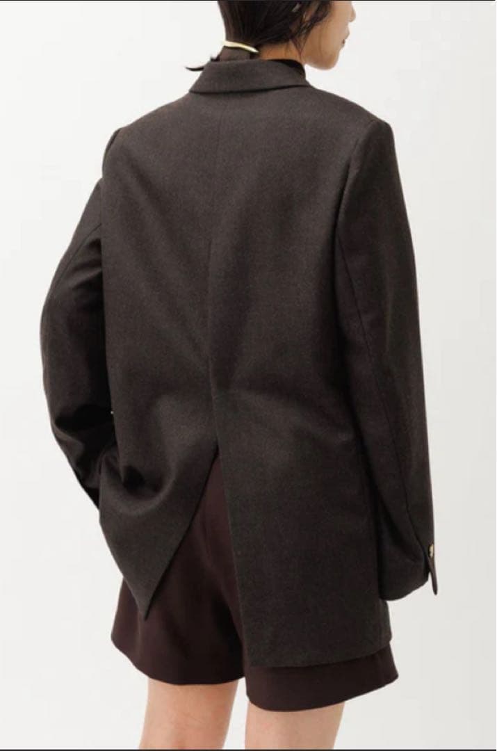 美品【ADAM ET ROPÉ】シングルブレストスリットジャケット　ブラウン38