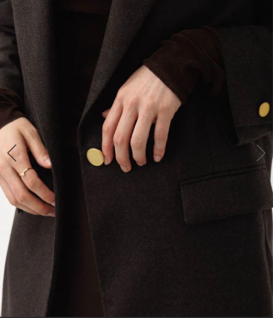 美品【ADAM ET ROPÉ】シングルブレストスリットジャケット　ブラウン38