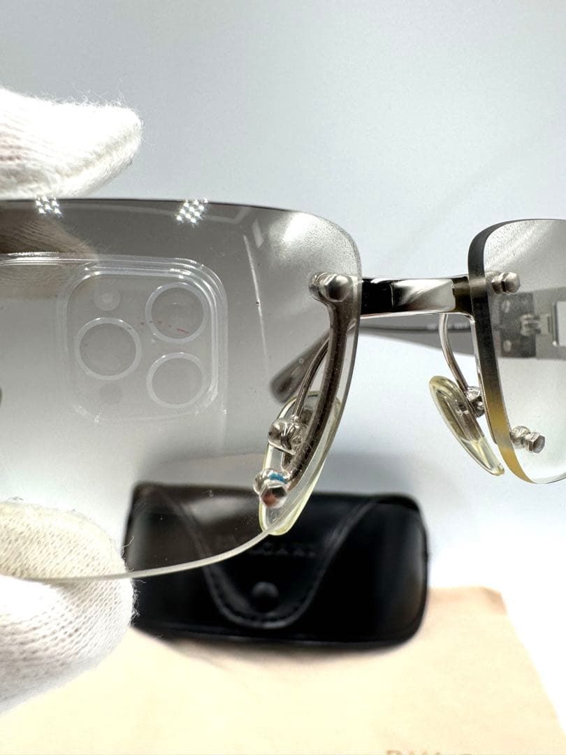 【美品】 BVLGARI ブルガリ サングラス 626 シルバー