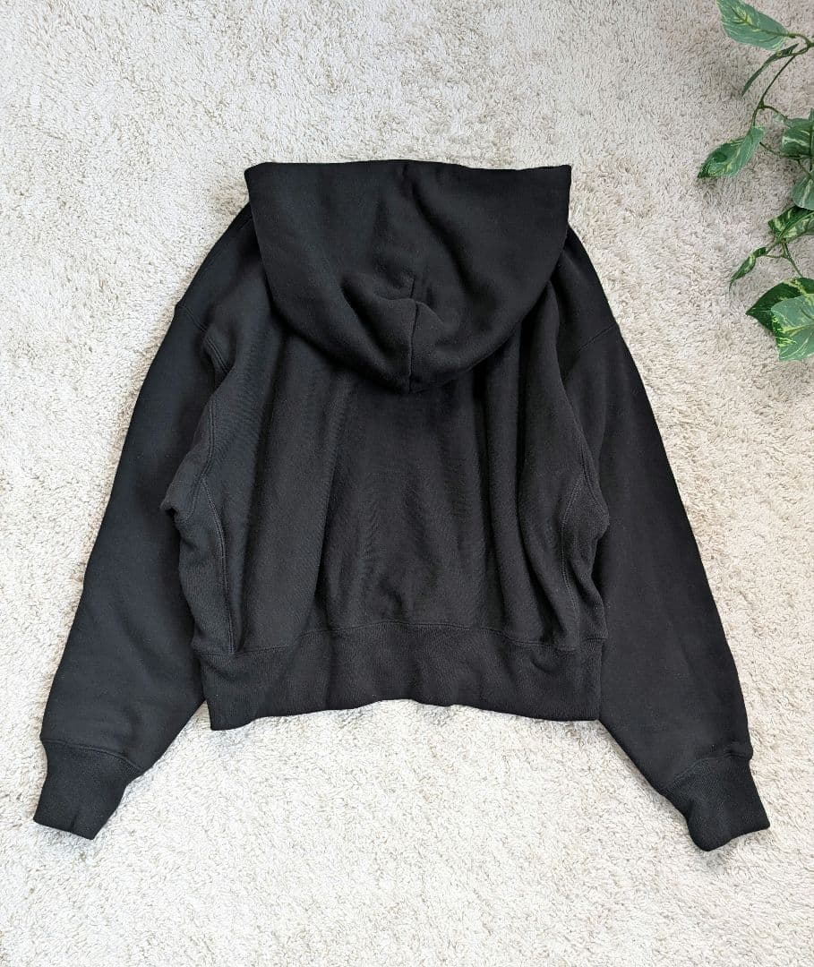 美品！アメリカーナ AMRCN ロゴプリント ブラックパーカー