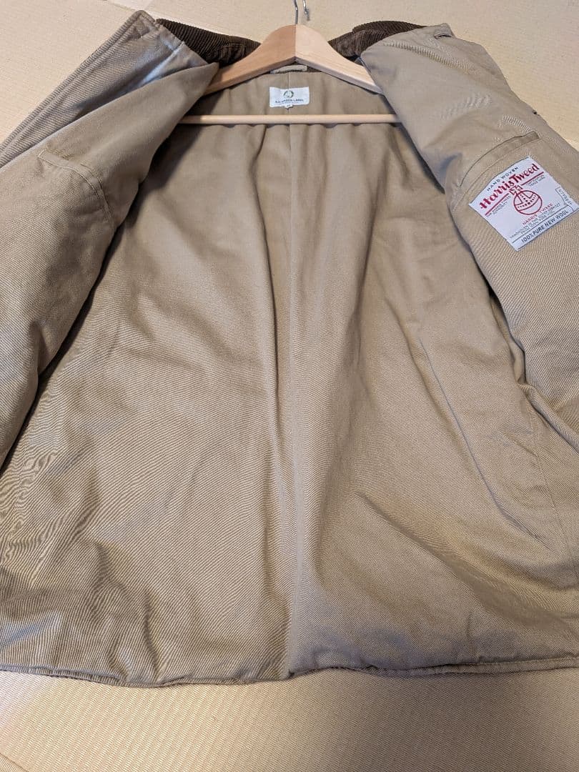 ハリスツイード　ハンティングジャケット　カバーオール