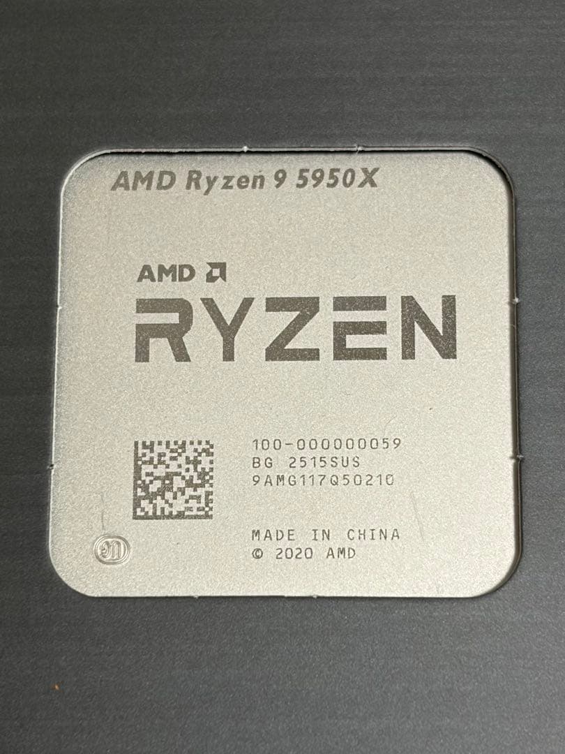 AMD Ryzen 9 5950X 16コア CPU