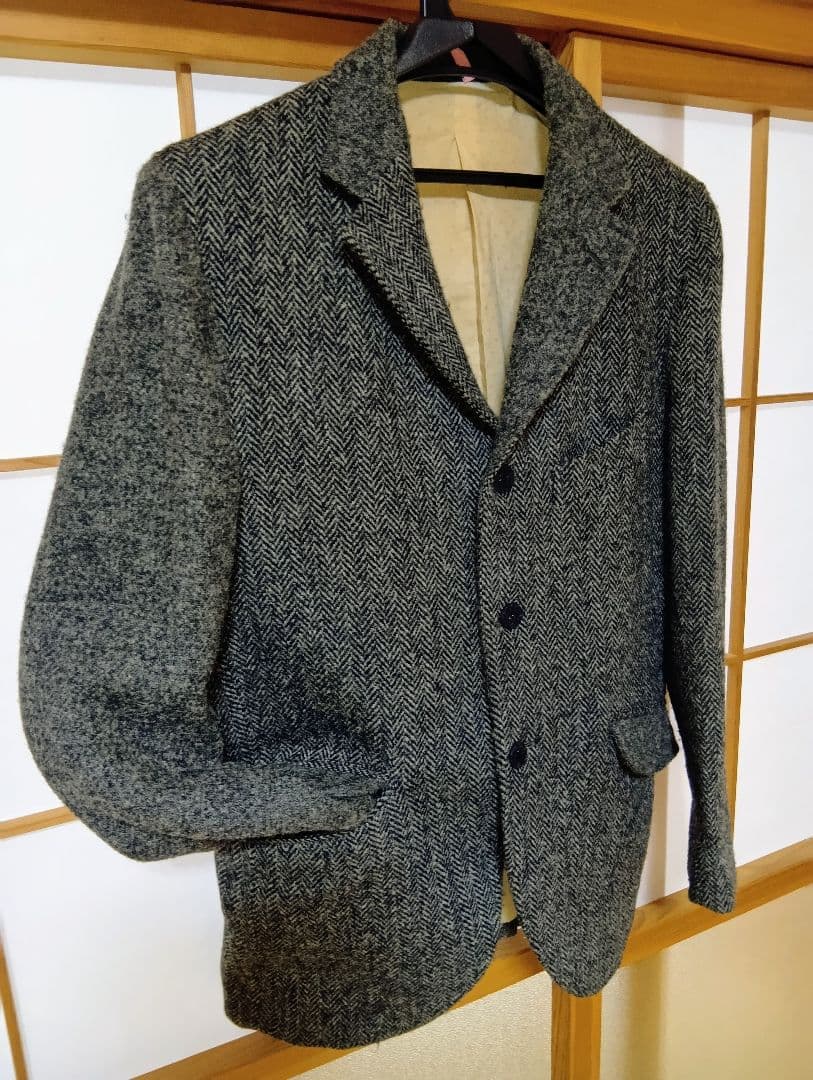 ハリスツィード ヘリンボーン テーラードジャケット　ロストヒルズ