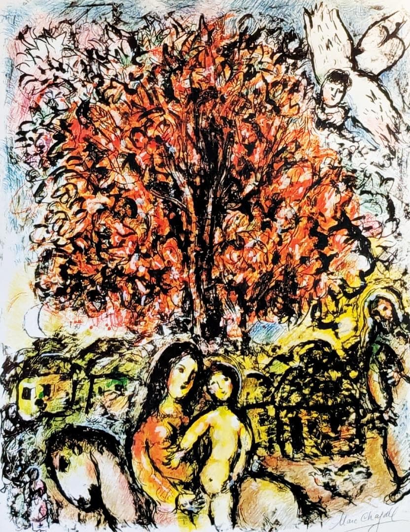 t*a様 シャガール リトグラフ『ラ・シュヴォーシェ』アメリカ シャガール展 大