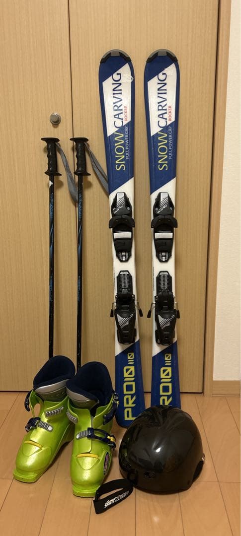 子供スキーセット 板110センチ スキー靴21センチ