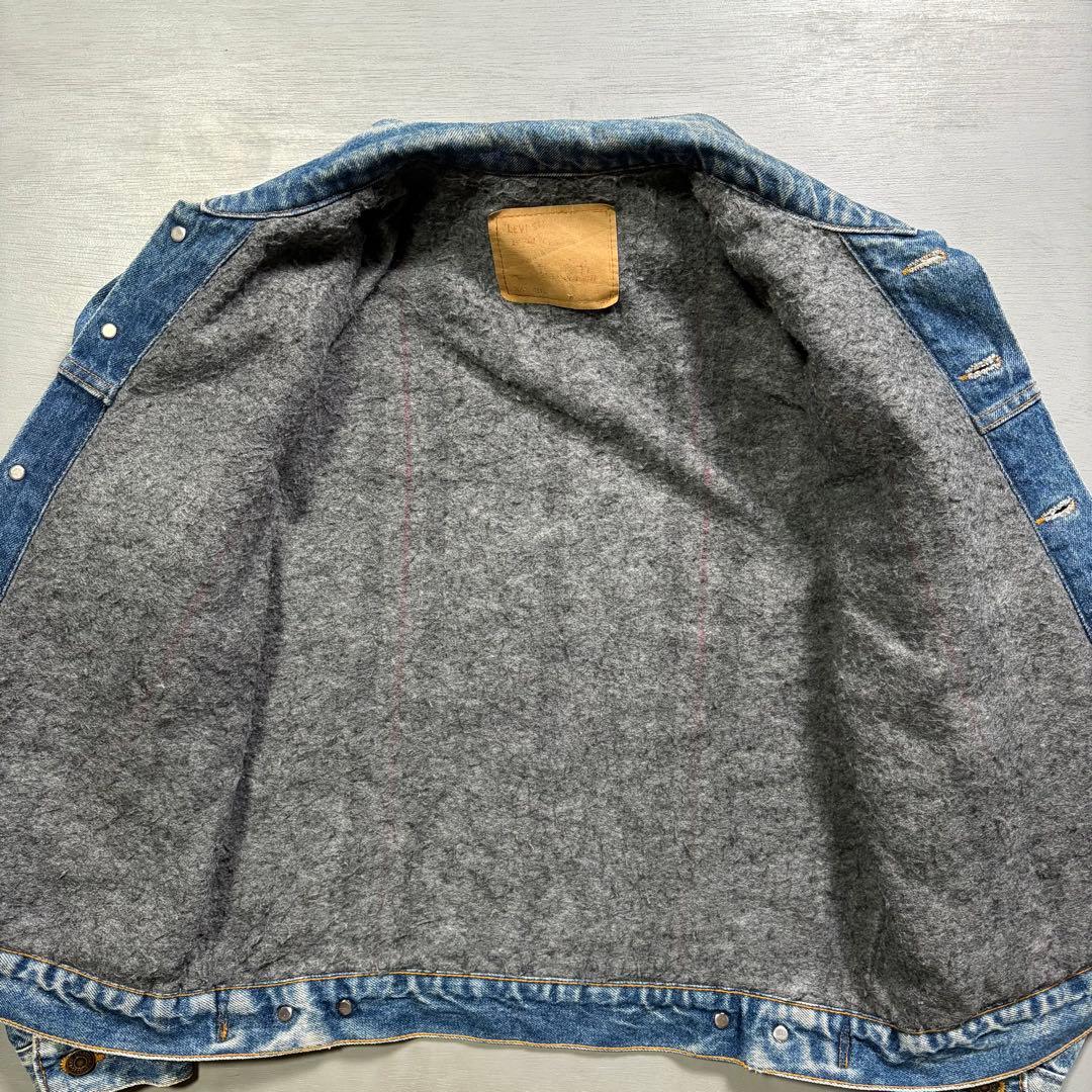 USA製　Levi's 70506-0316 デニムジャケット　裏地ブランケット
