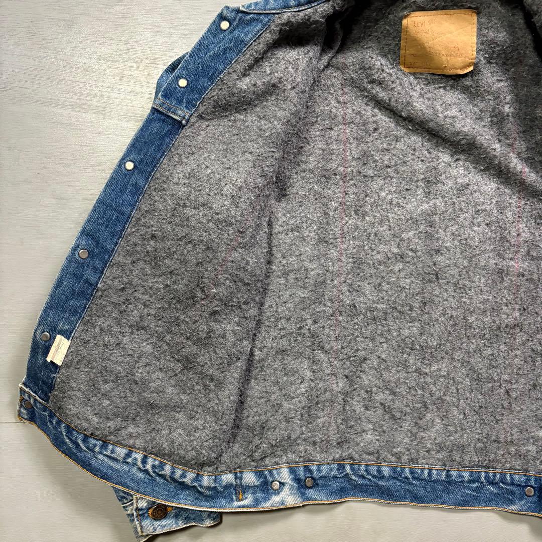 USA製　Levi's 70506-0316 デニムジャケット　裏地ブランケット
