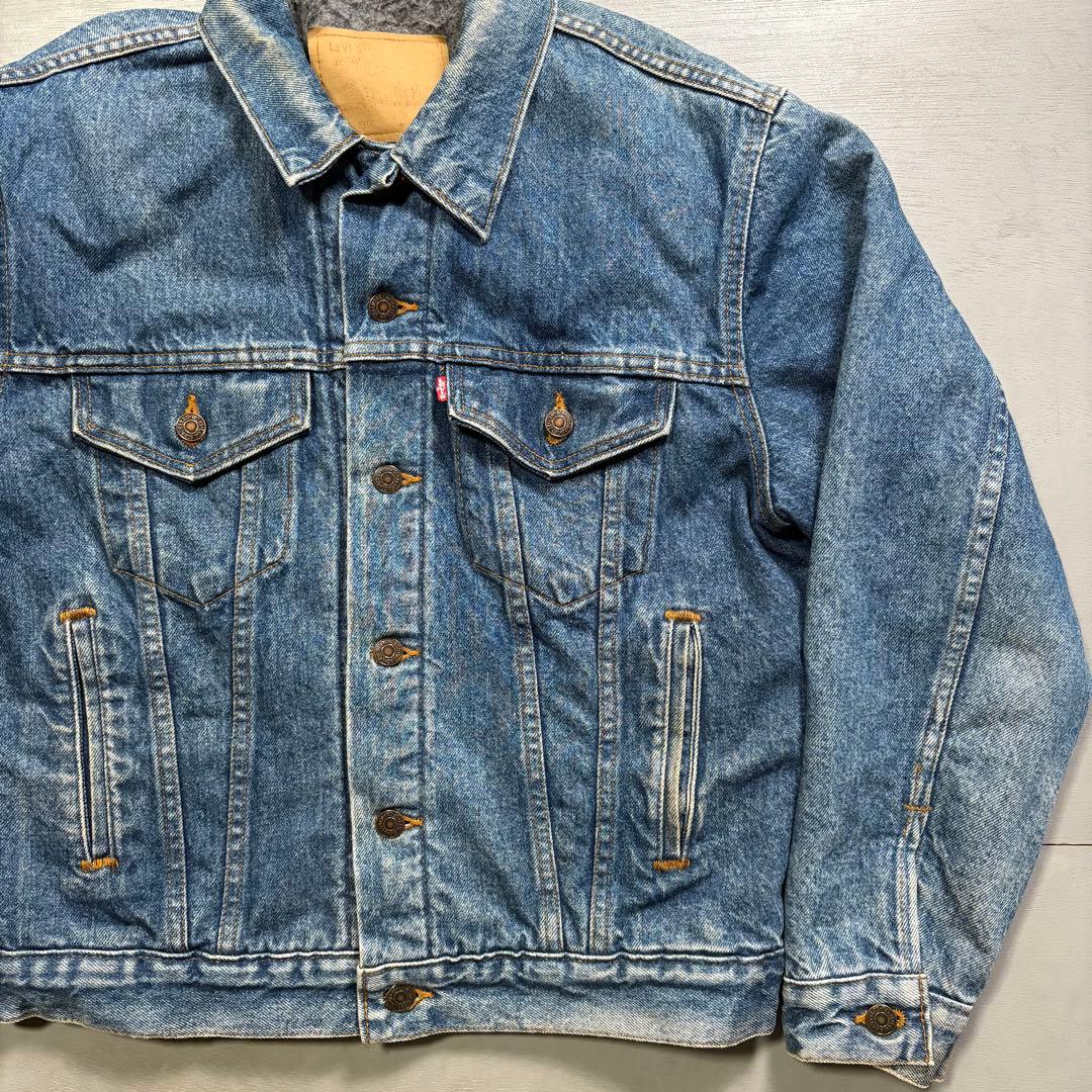 USA製　Levi's 70506-0316 デニムジャケット　裏地ブランケット