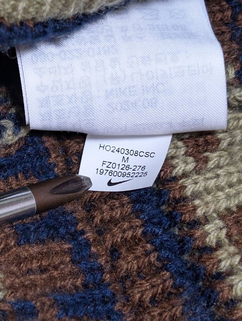 c*き様 NIKE AS M NL FAIR ISLE CREW SWEATER