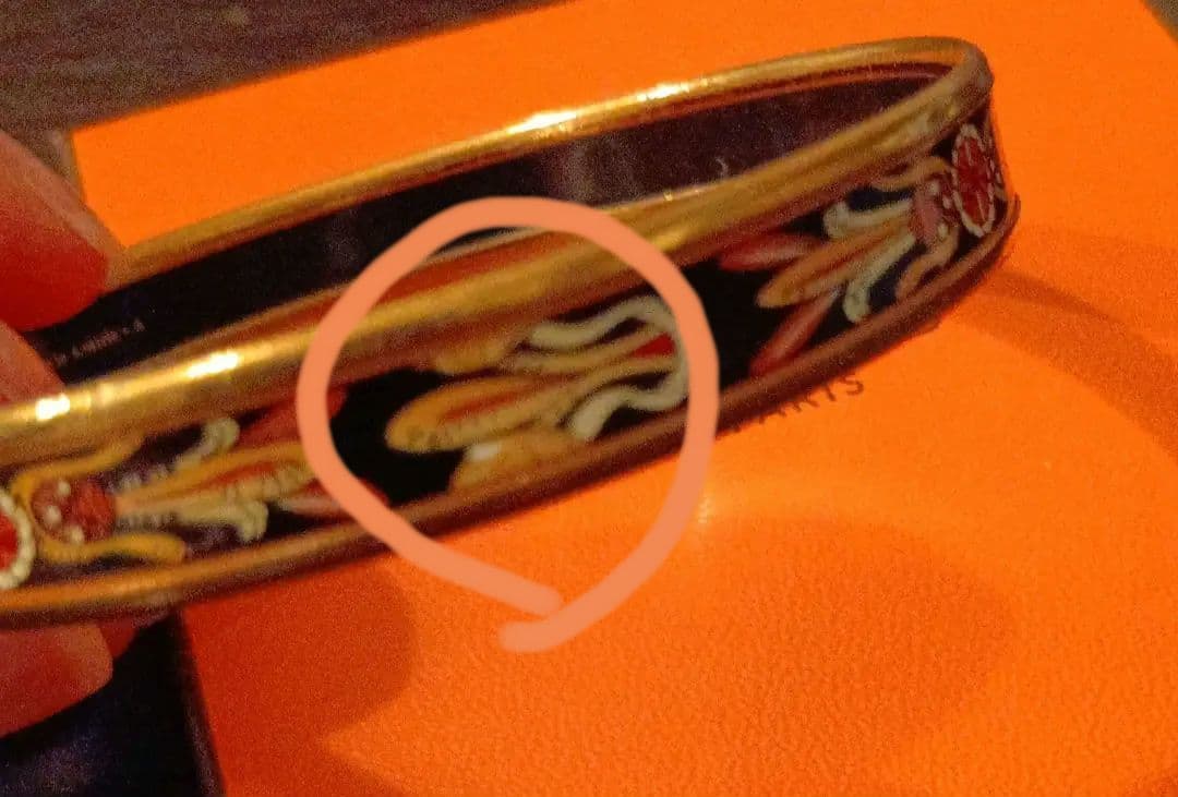 HERMES エマイユ バングル