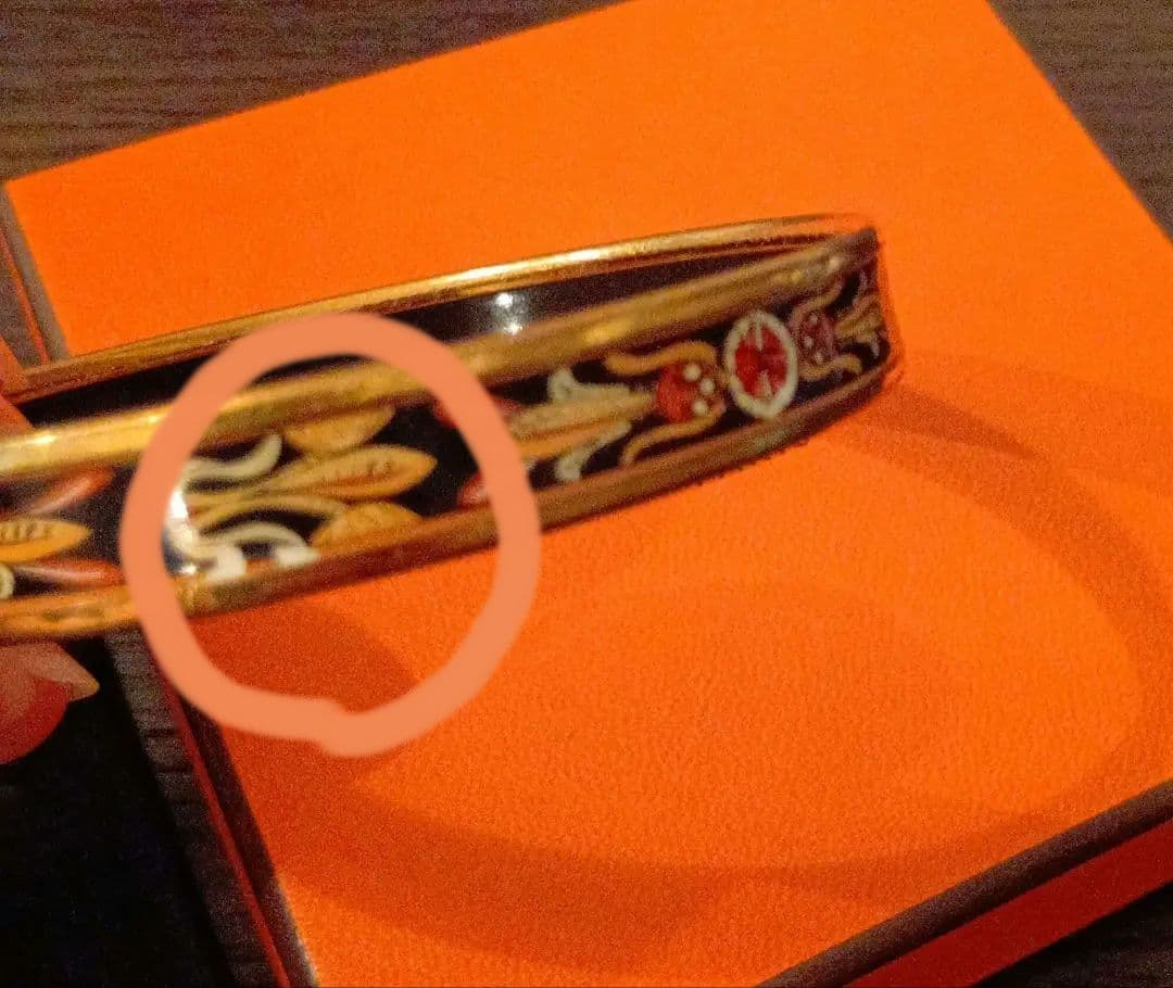 HERMES エマイユ バングル