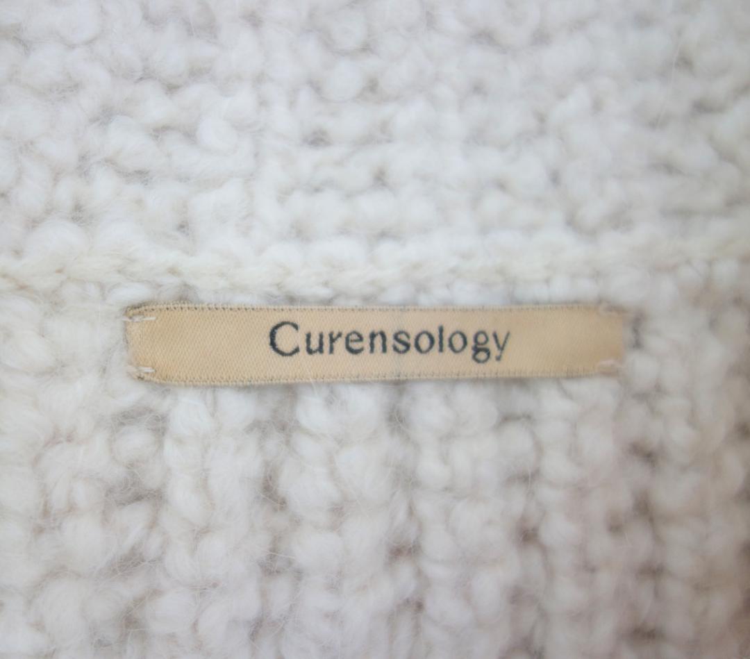 ▼未使用 Curensology ブークレジップニットベスト エクリュ
