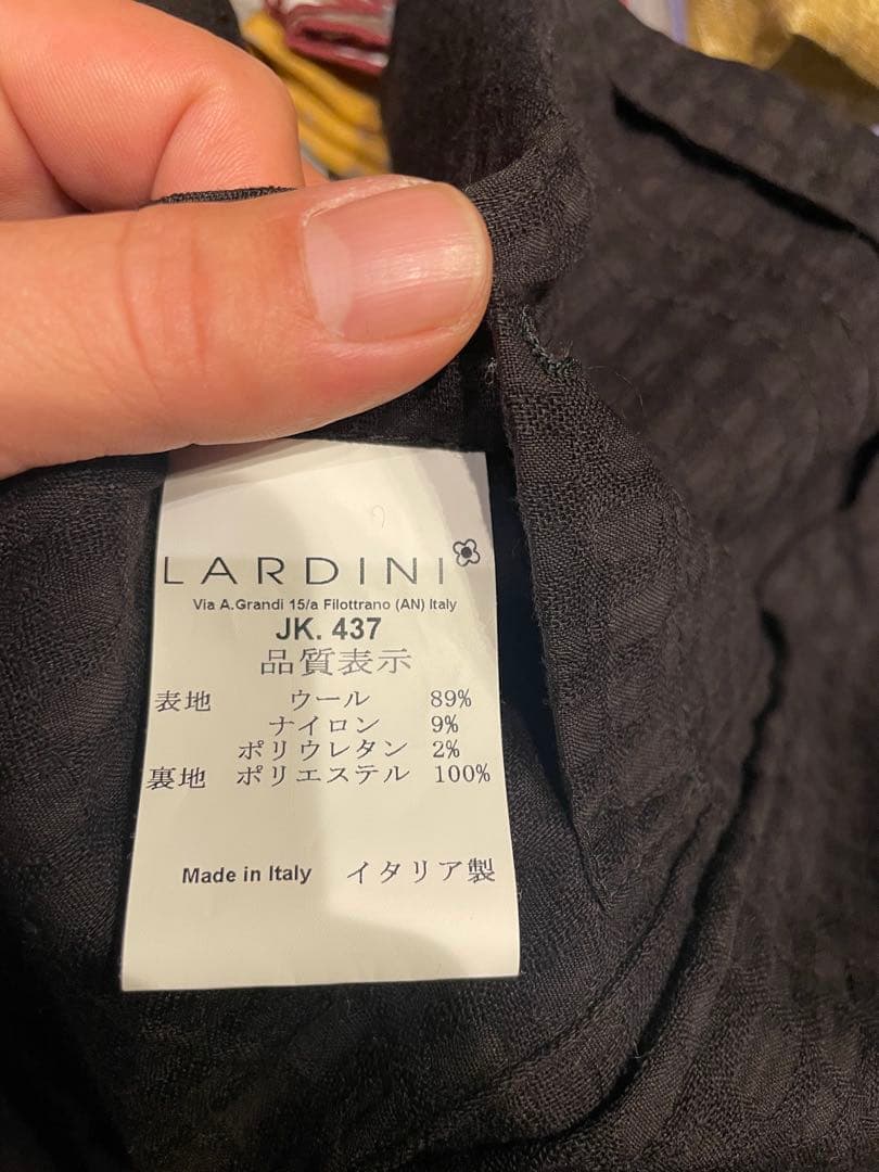 LARDINI ダークブラウン テーラードジャケット
