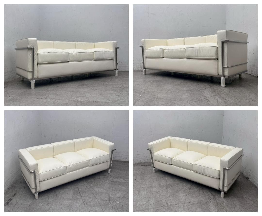 T7330☆未使用品☆ル・コルビュジェ☆LC2☆本革☆グランコンフォール☆3P