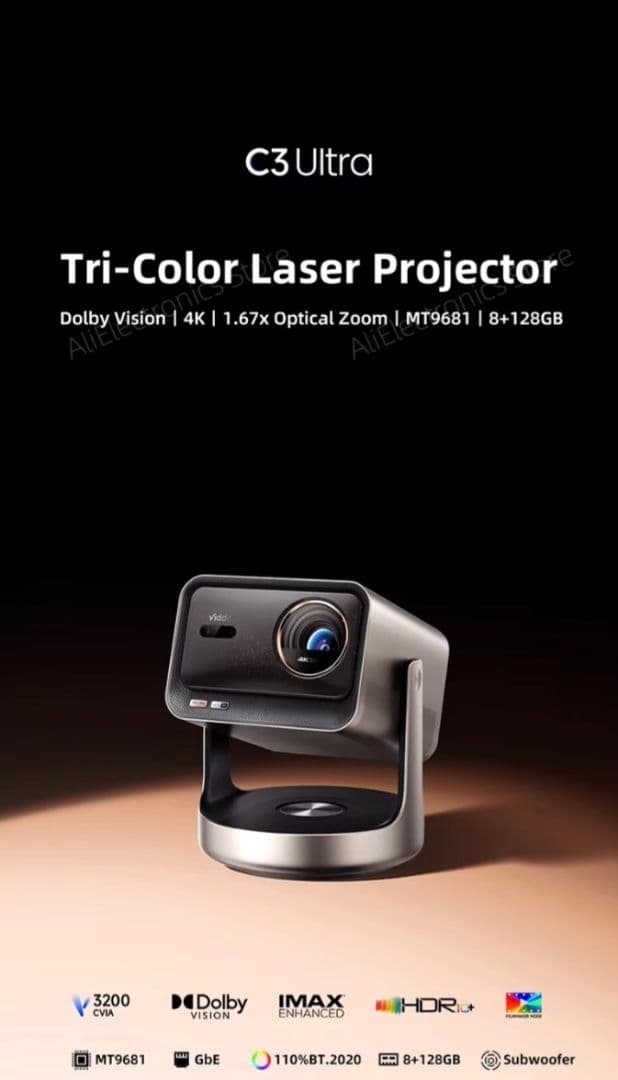 ◆ほぼ新品◆Vidda C3 Ultra 4Kプロジェクタ TVS REGZA