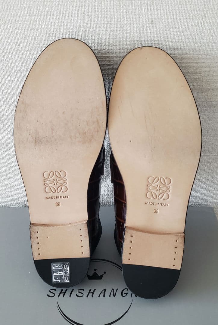 靴　ローファー　スリッポン　ロエベ