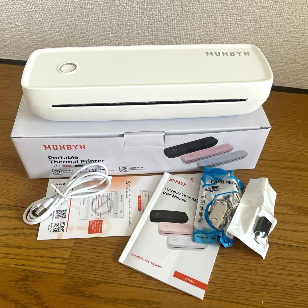 MUNBYN モバイルプリンター A4