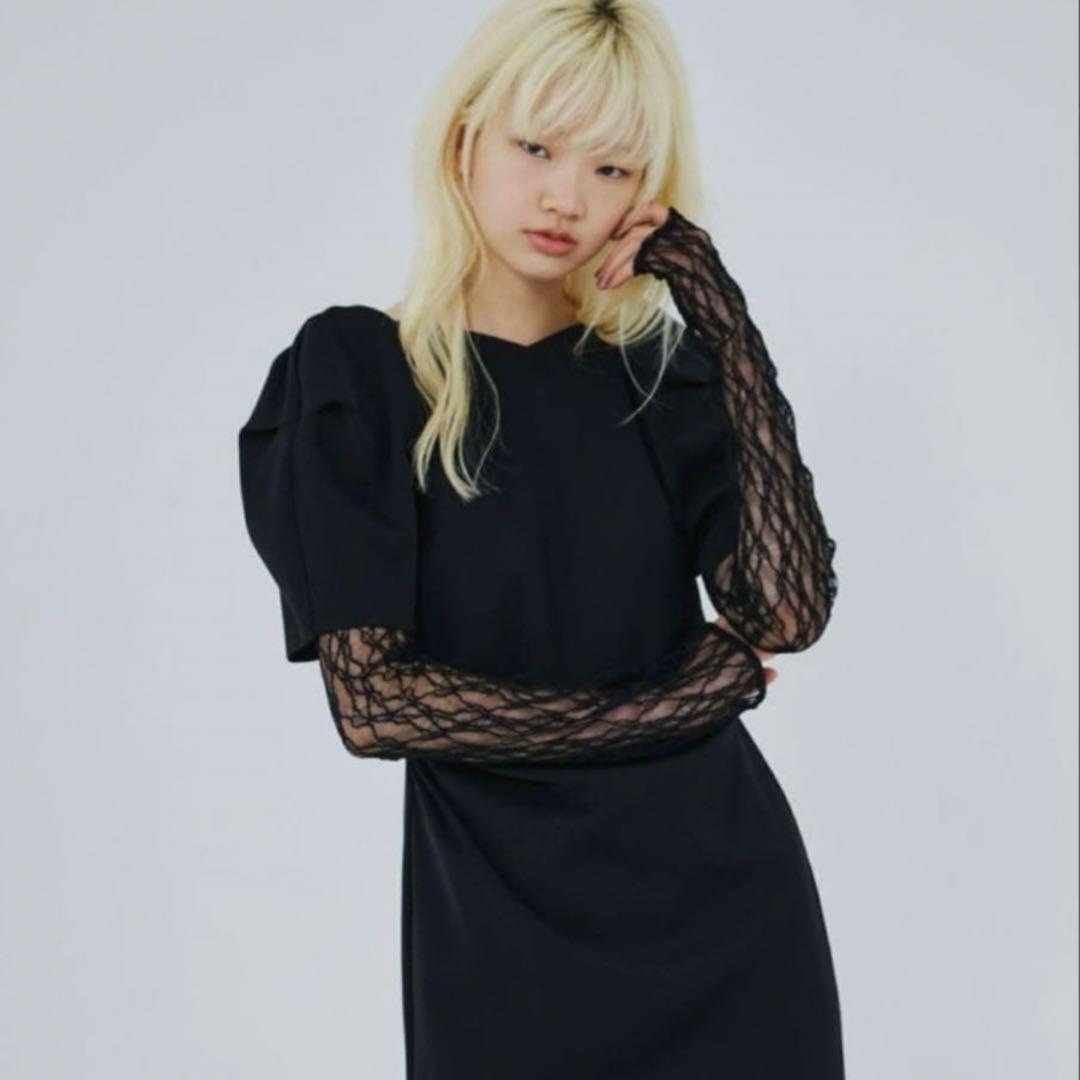 ⭐︎専用⭐︎ANDRESD / lace arm drape dress