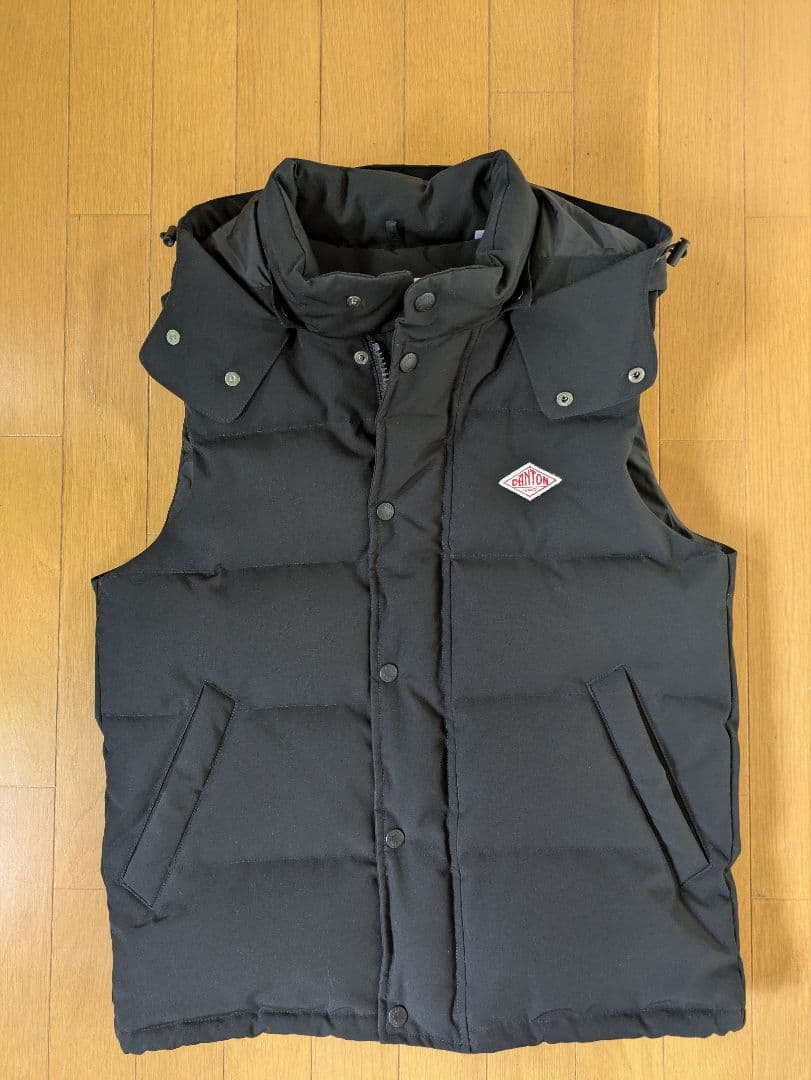 美品 DANTON ダウンベストMEN JD-8858 LAS【40】