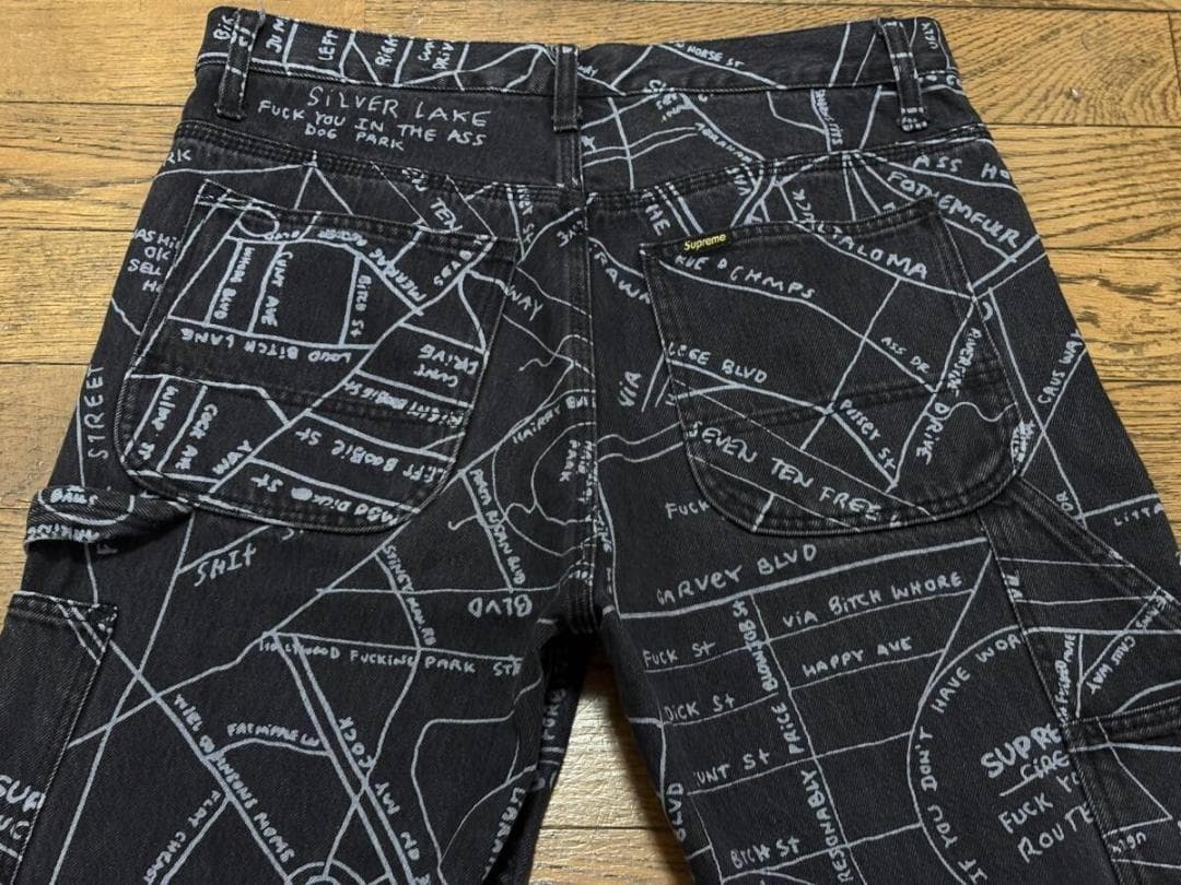 シュプリーム Gonz Map Denim ゴンズマップデニム ペインターデニム