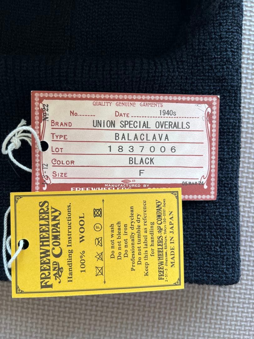 フリーホイーラーズ　バラクラバ ブラック F