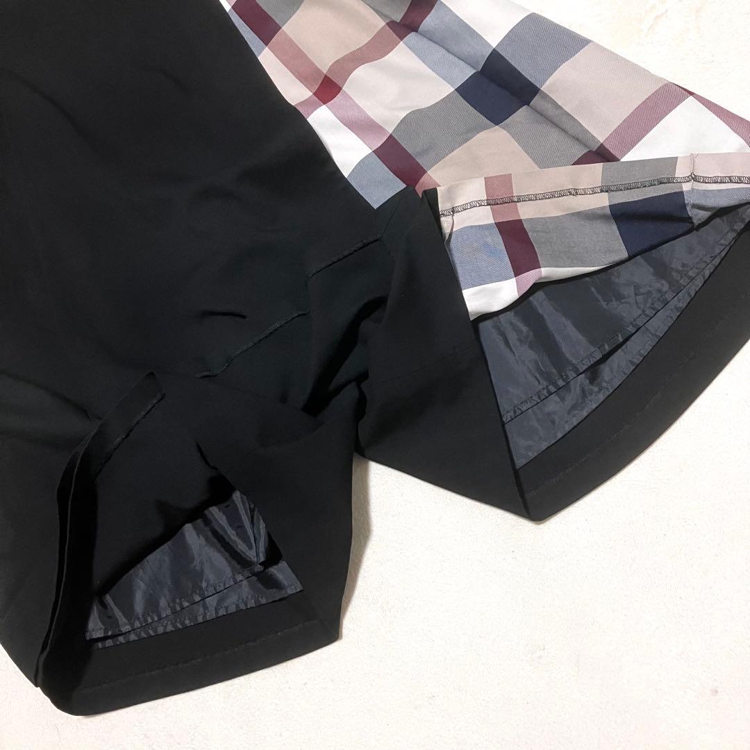 未使用級✨ブルーレーベルクレストブリッジ マットツイルストレッチスカート風パンツ