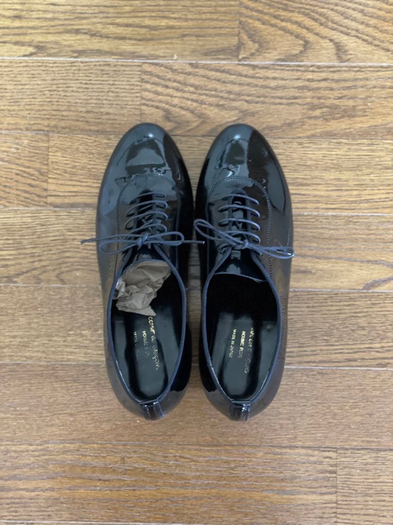 コムデギャルソンオムプリュス ヒールシューズ 革靴 ドレス エナメル