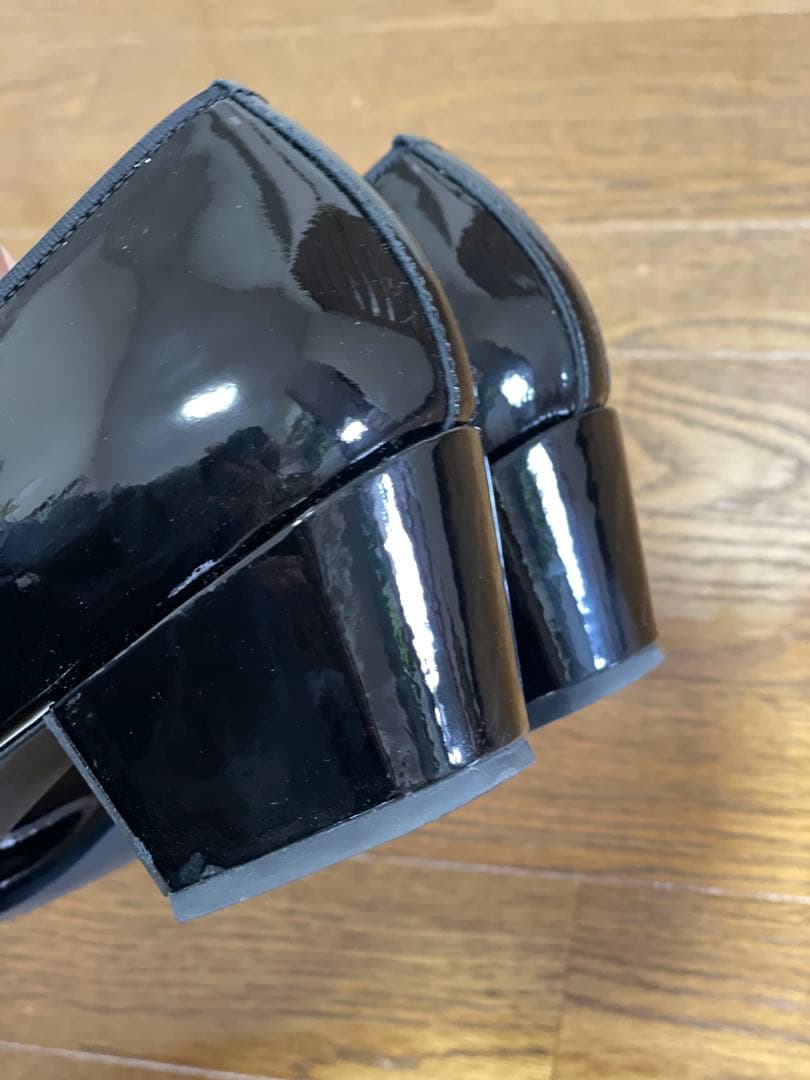 コムデギャルソンオムプリュス ヒールシューズ 革靴 ドレス エナメル