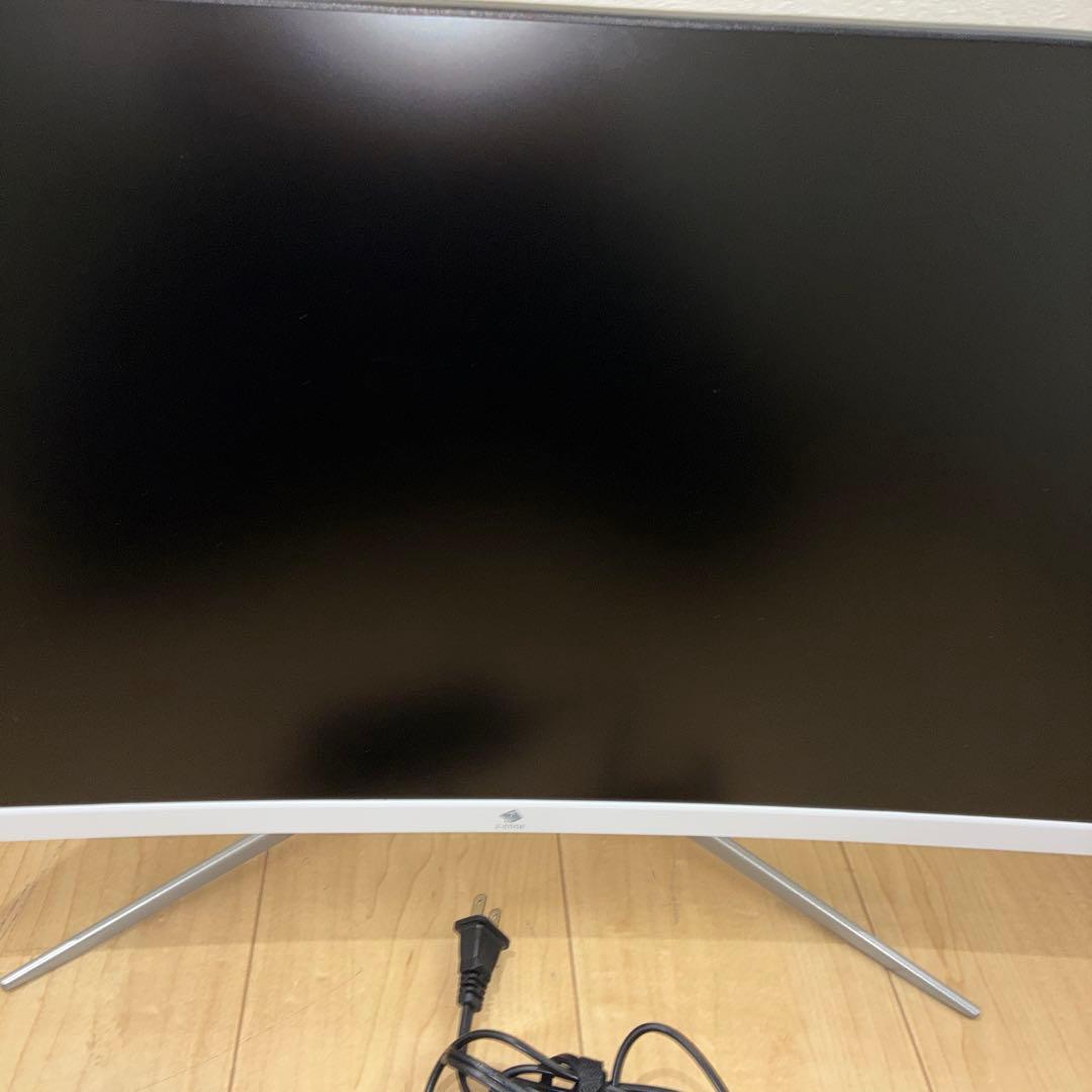 安い！Z-Edge湾曲ゲーミングモニター 24型 75Hz スピーカー　美品