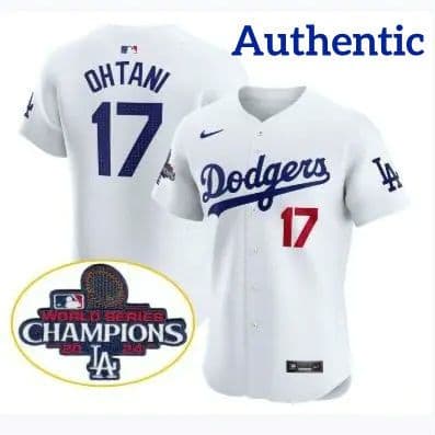 大谷翔平／オーセンティック／ユニフォーム／ワールドシリーズ優勝記念バッジ