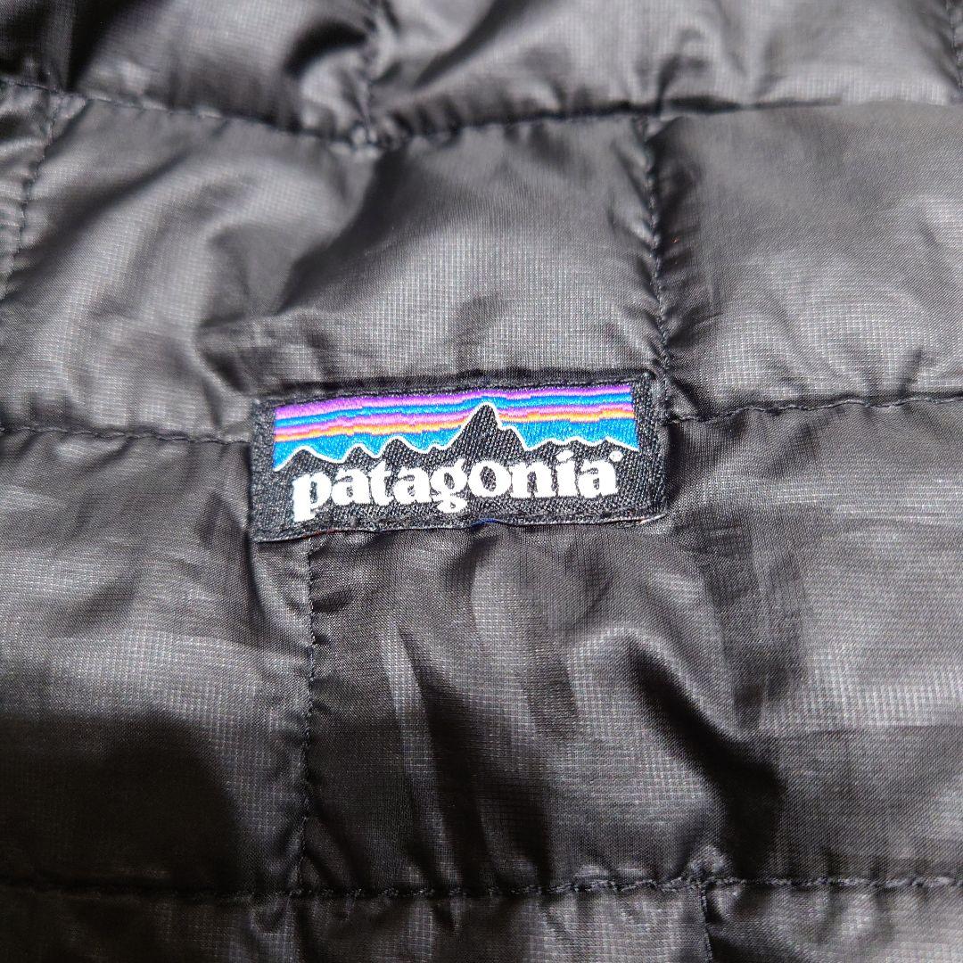 patagonia ブラック ナノパフベスト M