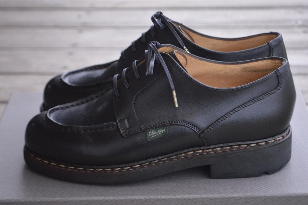 美品　PARABOOT　シャンボード　UK5.5　ブラック　Uチップ　パラブーツ