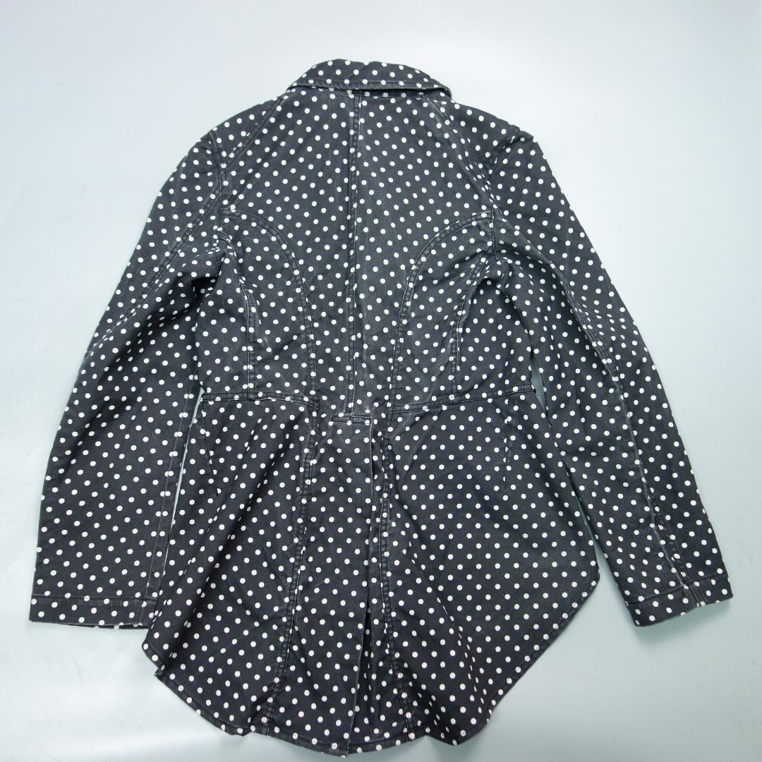°*°様 7907 ブラックコムデギャルソン ドット柄 燕尾ジャケット レディー