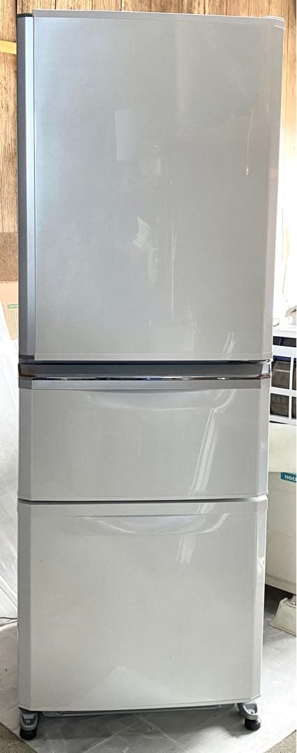 三菱　ノンフロン冷凍冷蔵庫　MR-C34E-W 2019年製　335L